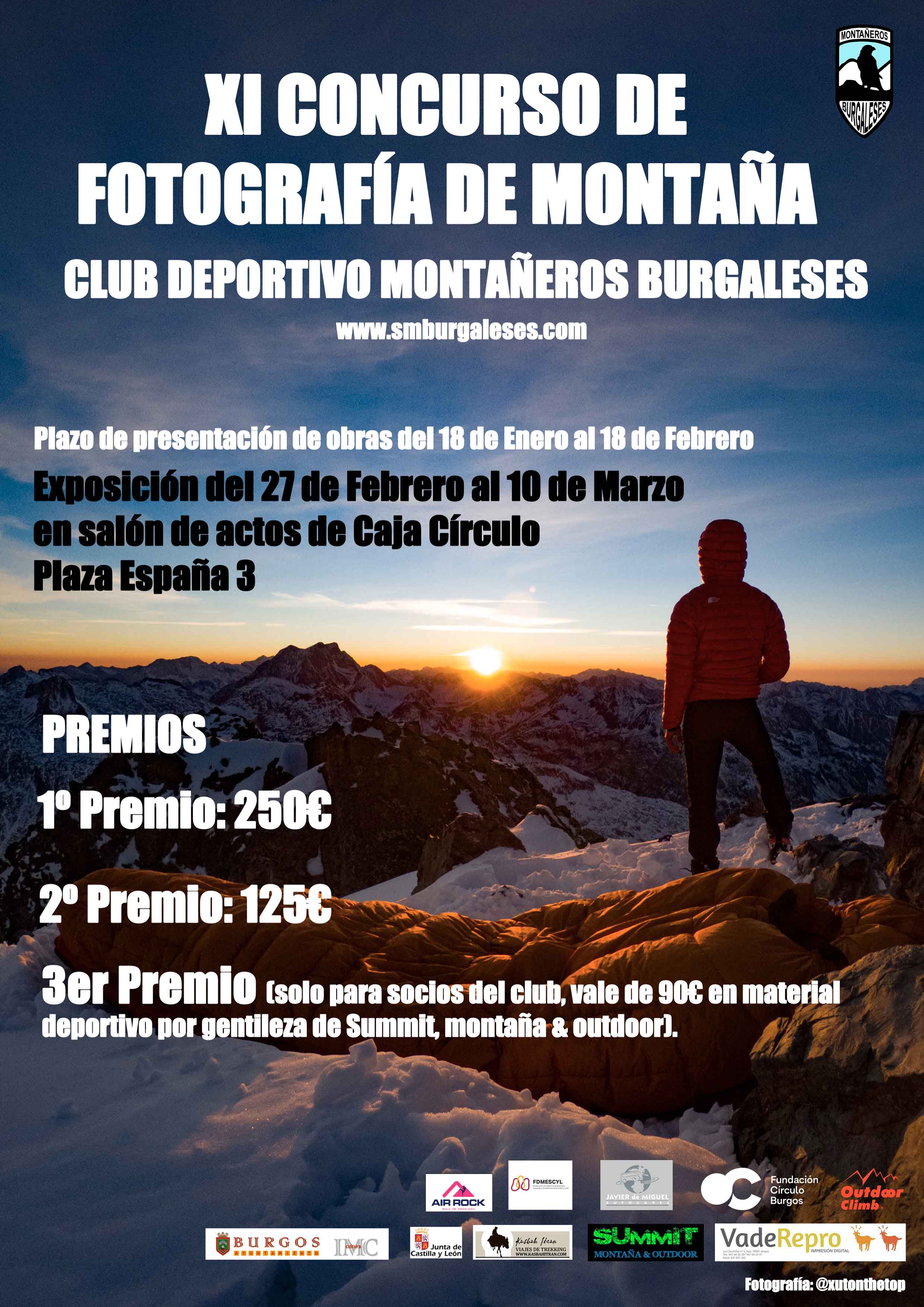 Cartel XI Concurso Fotografia de Montaña 2023